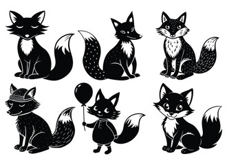 A cute vector illustration set of diverse cat.