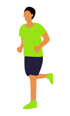 Man Running as Sport Activity