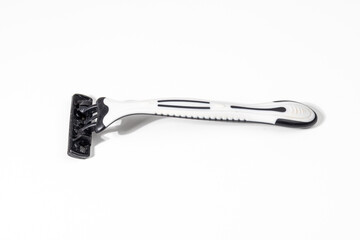 Used Shaver Placed on Clean White Background