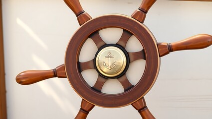 wooden steering wheel