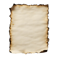 Burnt Edges Blank Paper in Office Setting