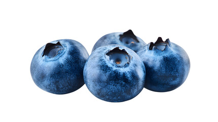 Obraz premium Fresh Blueberry Isolated on White Background - Vibrant and Juicy Berries for Design Projects