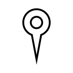 Map pin icon. Location pin on map. GPS point. Vector	