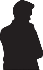 silhouette of a man