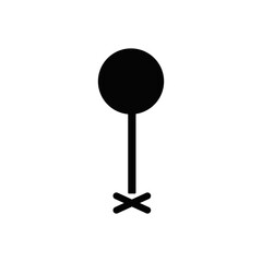 Map pin icon. Location pin on map. GPS point. Vector	