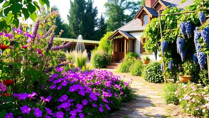house in the garden