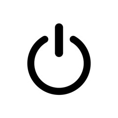 Illustration Of Gold Sparkle Power Button On Black