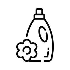 Modern outline style icon of laundry scent bottle