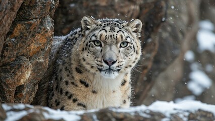 Fototapeta premium snow leopard portrait