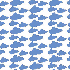 seamless background with clouds
