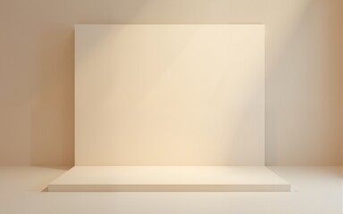 Empty beown studio background. Design for displaying product. High quality