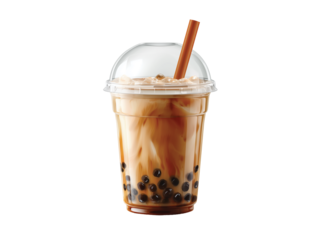 bubble tea coffee cup isolated on transparent background png