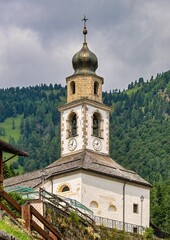 church in the mountains, Sauris, Friaul-Julisch-Venetien, Italien, Europa, 12.Juli 2025