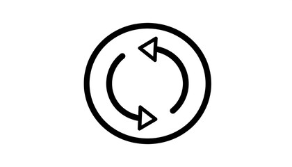 Circular double arrow icon