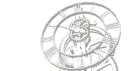Obraz premium clock graphic symbol 3d illustration