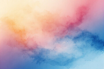 Abstract Watercolor Gradient Background with Vibrant Colors.