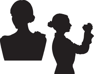 silhouette of a woman