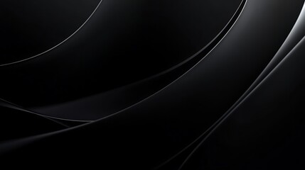 Obraz premium Abstract Dark Background with Soft Curved Lines and Gradient Lighting