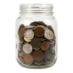 Photo of a Jar Full of Coins