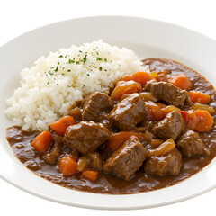 Delicious Beef Stew with Rice Photo