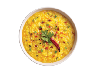  healthy dal khichadi or khichdi isolated on transparent background png