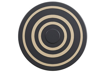 Abstract Image of a Target in Dark Matte Colors