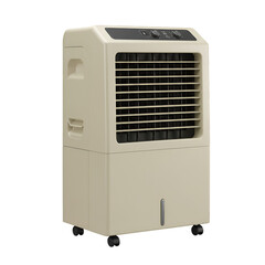 Air Cooler Illustration for Home or Office, Portable Air Conditioner, Beige Color