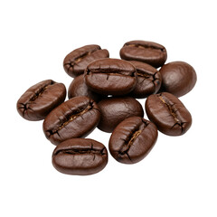 Photo of Isolated Coffee Beans on Black Background
