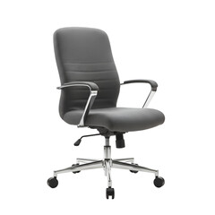 Gray Office Chair Isolated Background