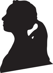 silhouette of a girl