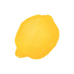 Cute Lemon Fruit Illustration 