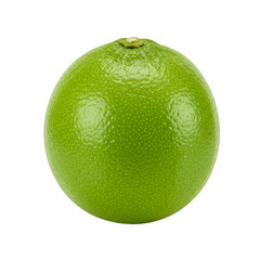 Photo of a Vibrant Green Lime Isolated on Black Background