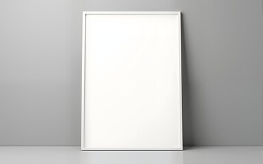 Realistic Poster Mockup Studio Lighting, Front View, Blank Template for Design Presentation. High quality