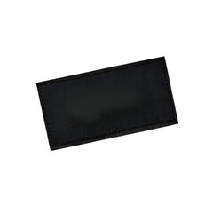Photo of a dark rectangle texture with stitching, fabric background
