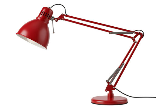 Red Anglepoise Desk Lamp Illustration