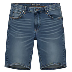 Photo of Denim Shorts in Blue Color, Close-Up View