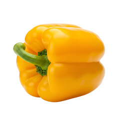 Yellow Bell Pepper Isolated Illustration on black background