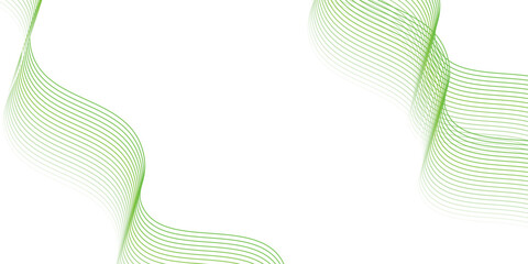 banner background green wavy line, abstract background. vector futuristic illustration modern eps10