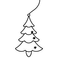 Christmas Ice Etch Silhouette – Frosted Glass Window Clipart, Winter Holiday Decoration Vector Art