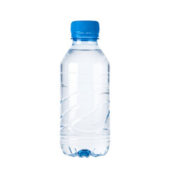 Naklejka premium Photo of a Plastic Water Bottle Against a Black Background