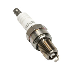 Photo of a Spark Plug on Black, Close-up Automotive Part
