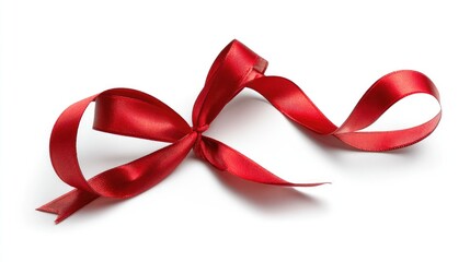 Red ribbon bow decoration