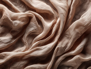 Elegant flowing fabric with soft folds and subtle texture, perfect for fashion design and textiles