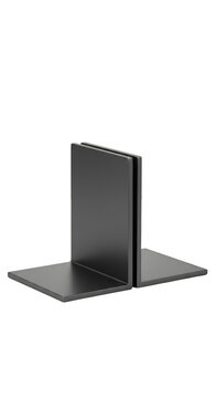 Minimalist 3D Illustration of a Bookend on a Black Background