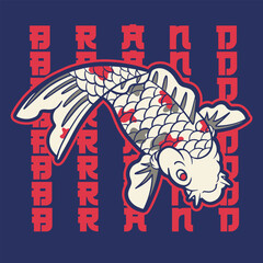 Free Vector | Flat design koi fish logo design	