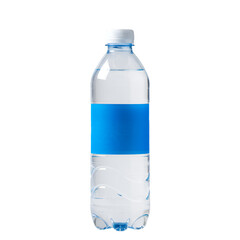 Naklejka premium Photo of a Clear Water Bottle on Black Background