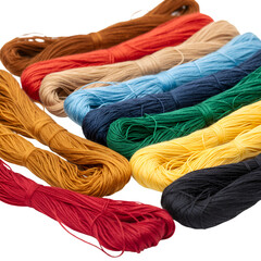 Isolated Colorful Threads for Sewing and Craft