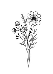 Cosmos October Birth Month Flower Bouquet