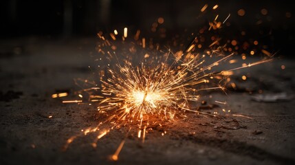 Sparks of light explosion abstract background