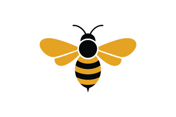 Cute Bee Vector Art Minimalist Honey Bee Clipart